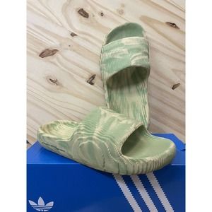 Adidas Adilette 22 Slides Lime / Sand GY1597 | Size 8 M/ 9.5 W